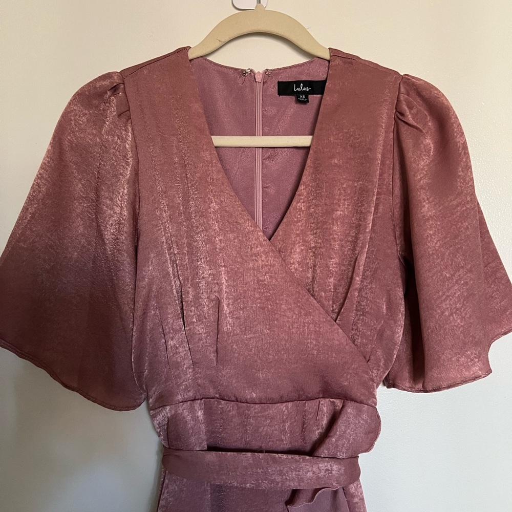 Lulu’s Mauve Wrap Dress